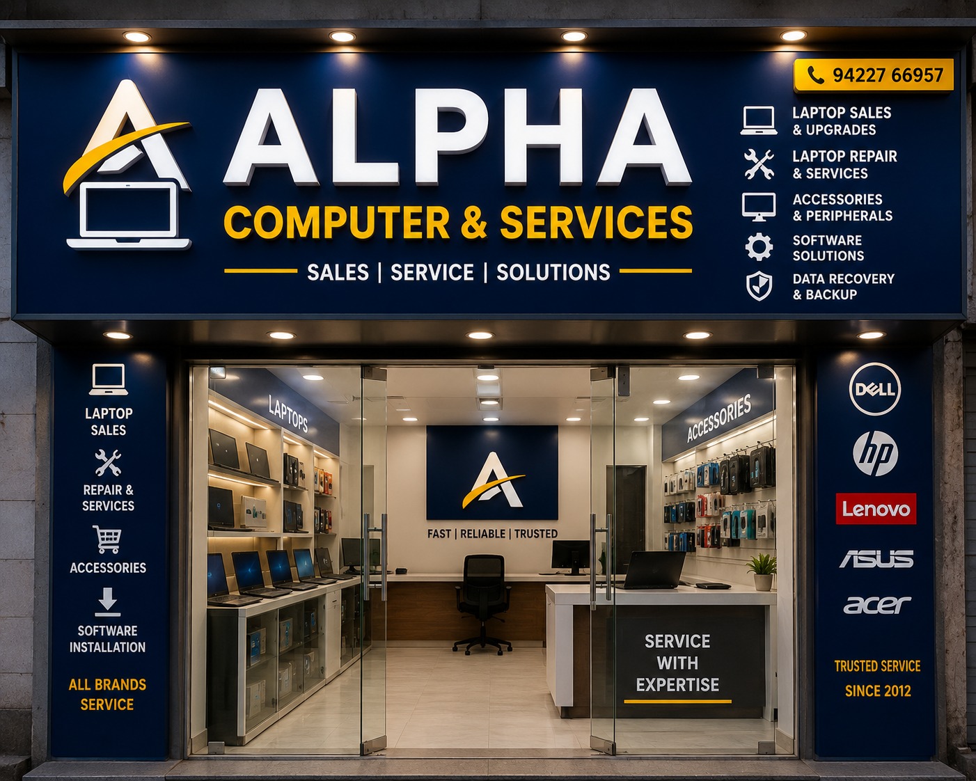 Alpha Computer Services shop front